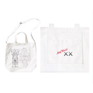 KAWS x Uniqlo Warhol Graphic Tote Bag White BRAND NEW